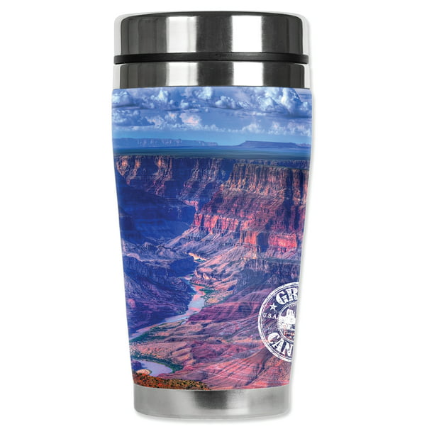 Mugzie MAX Grand Canyon 20-Ounce Stainless Steel Travel Mug with Insulated Wetsuit Cover 